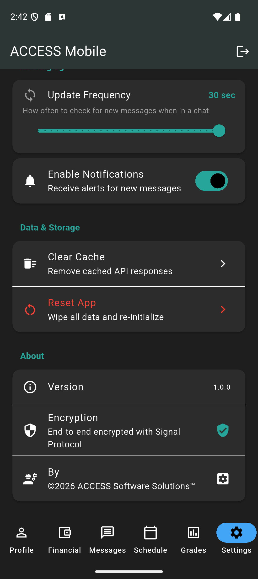 ACCESS Student Mobile App