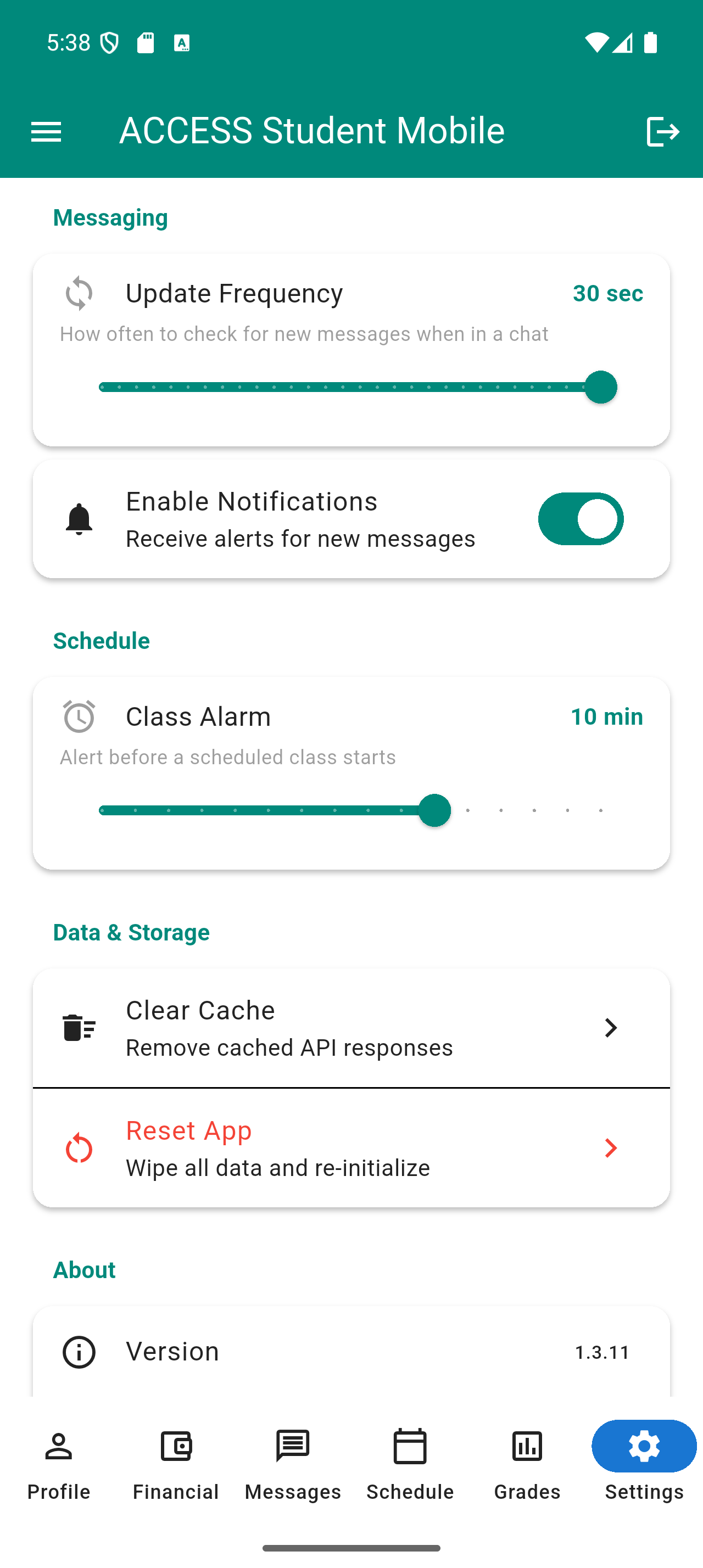 ACCESS Student Mobile App