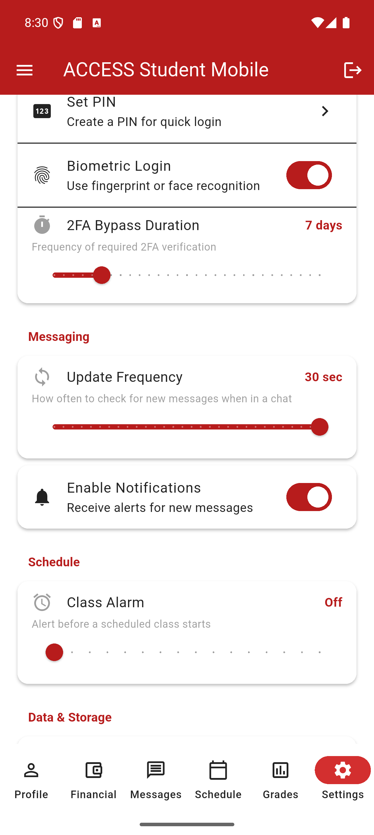 ACCESS Student Mobile App